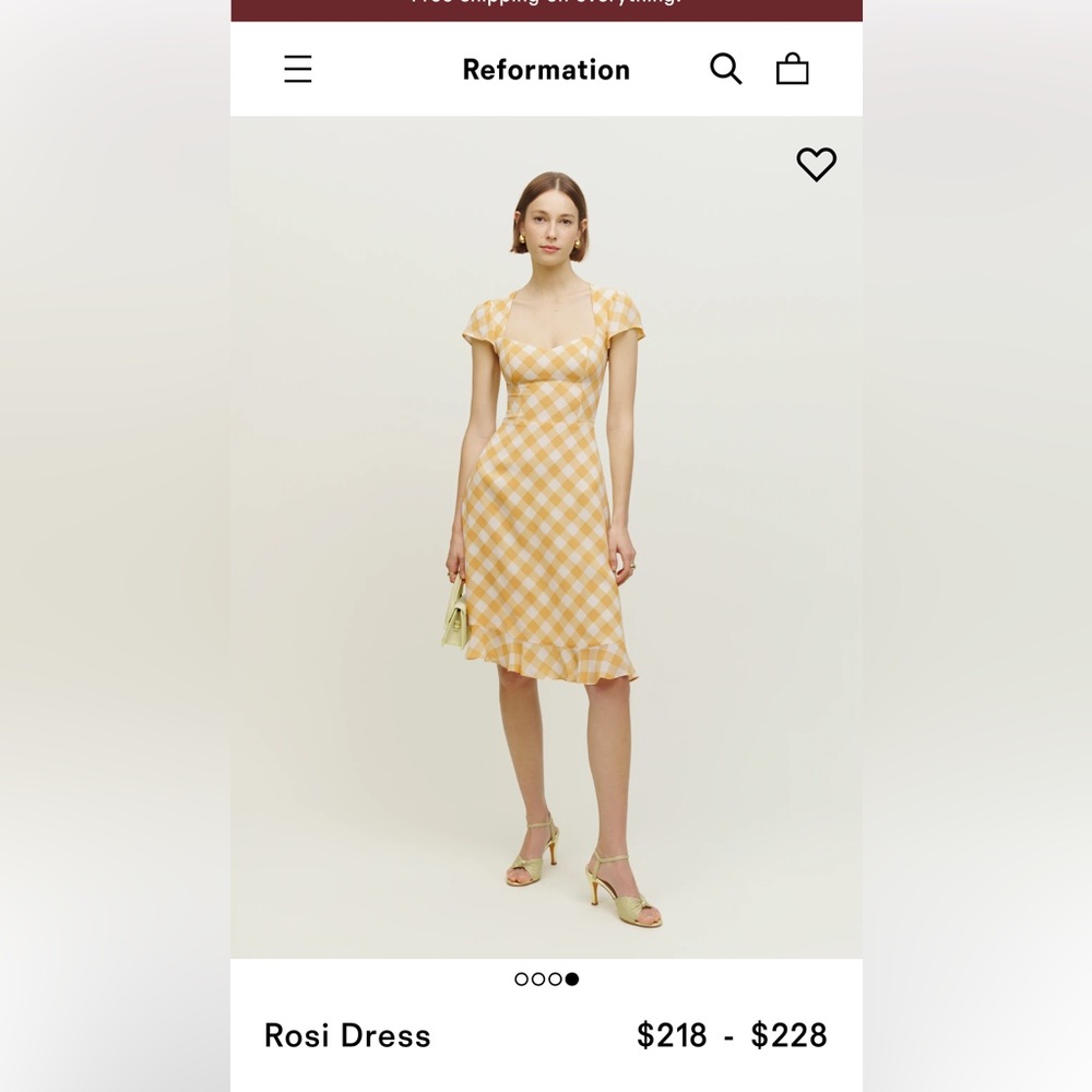 NWT Reformation Rosi dress